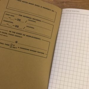 Field Notes Inside 2007
