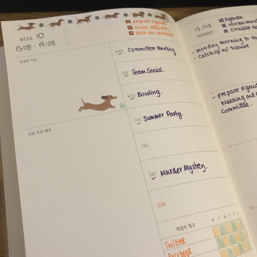 Livework - weekly overview