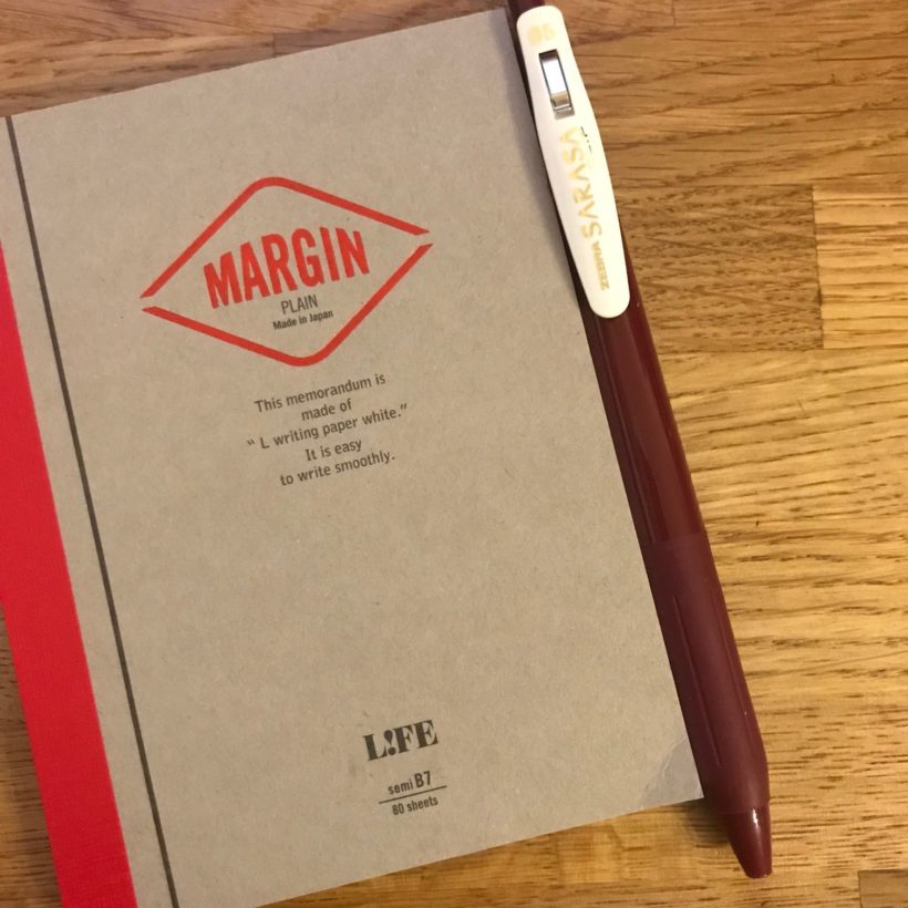 Sarasa red pen