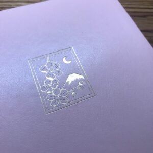 Notebook Therapy Sakura Front Cover Close Up Pink