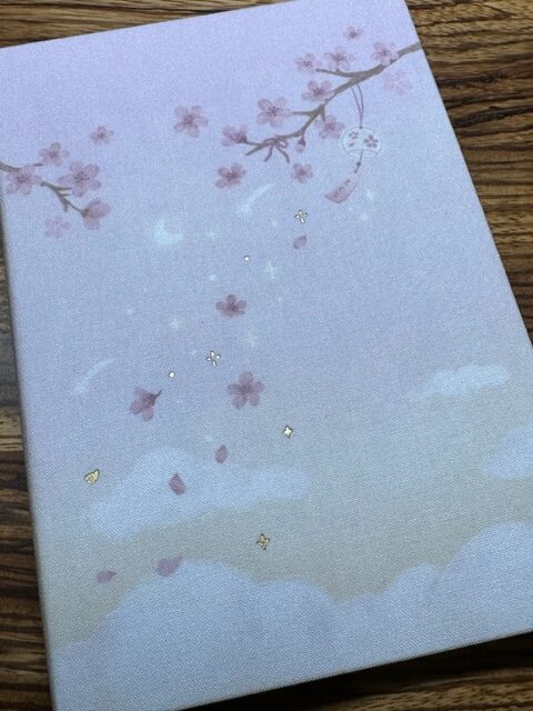 Tsuki Four Seasons: Spring Collector’s Edition 2023 Bullet Journal cover with blossoms