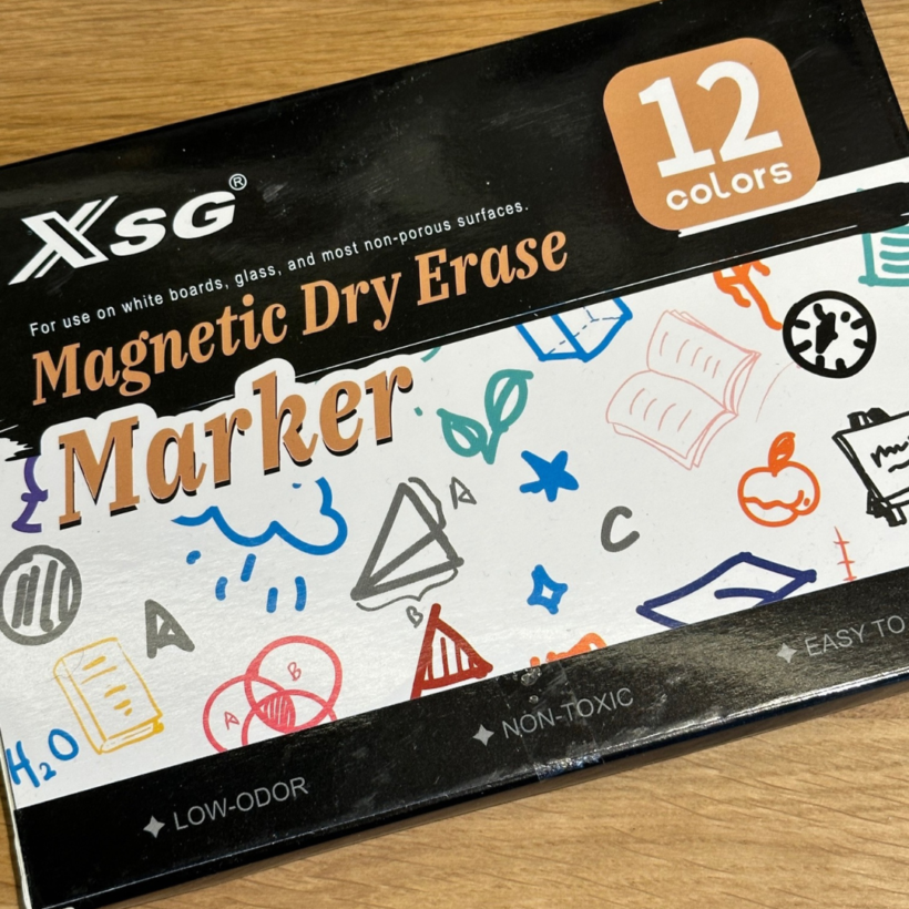 box of marker pens