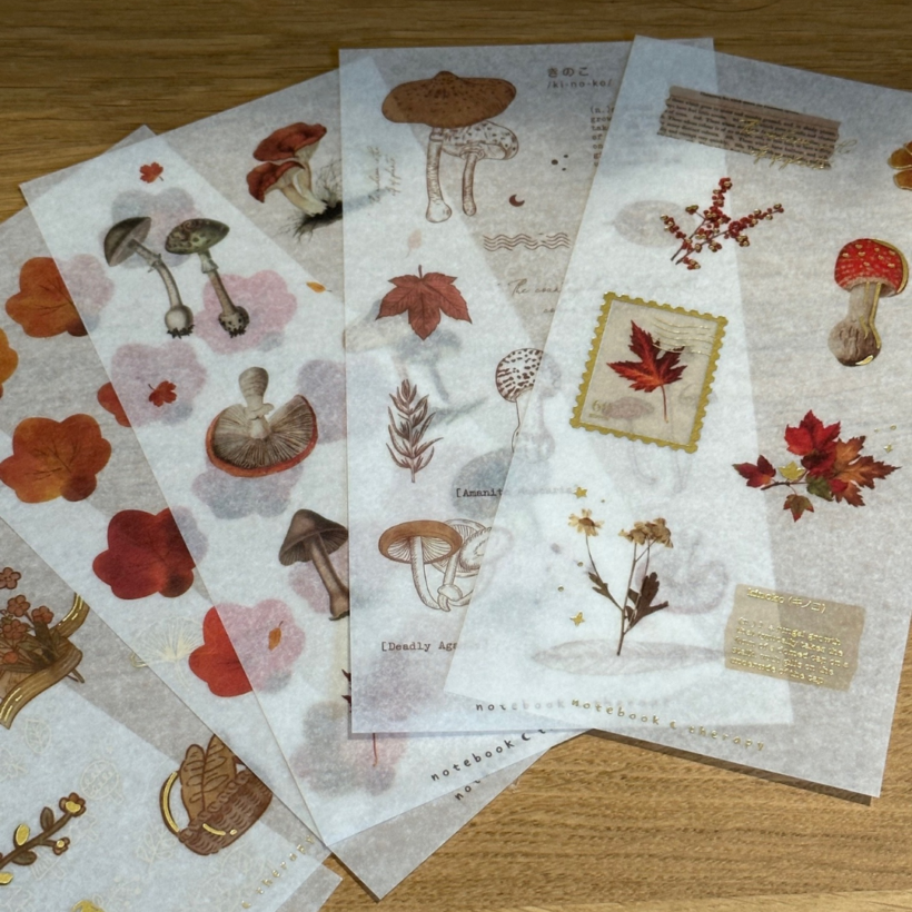 Tsuki Maple Dreams washi sticker sheets
