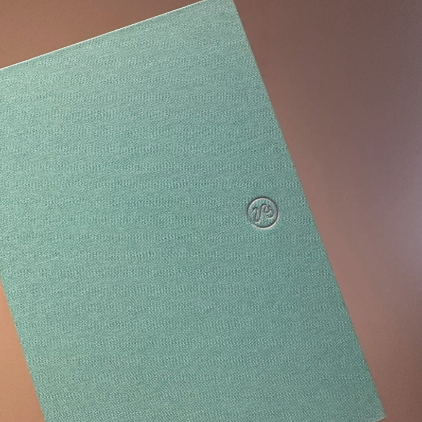clifton notebook from papersmiths in polar turquoise